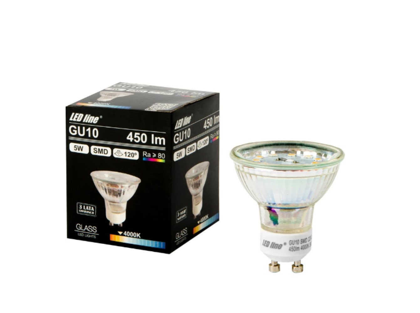 LED-Line LED-Leuchtmittel LED GU10 5W = 50W Reflektor 450lm 120° Glas 220-260V Neutralweiß 4000K, GU10, Neutralweiß, Glas LED-Line LED-Leuchtmittel LED GU10 5W = 50W Reflektor 450lm 120° Glas 220-260V Neutralweiß 4000K, GU10, Neutralweiß, Glas von LED-Line