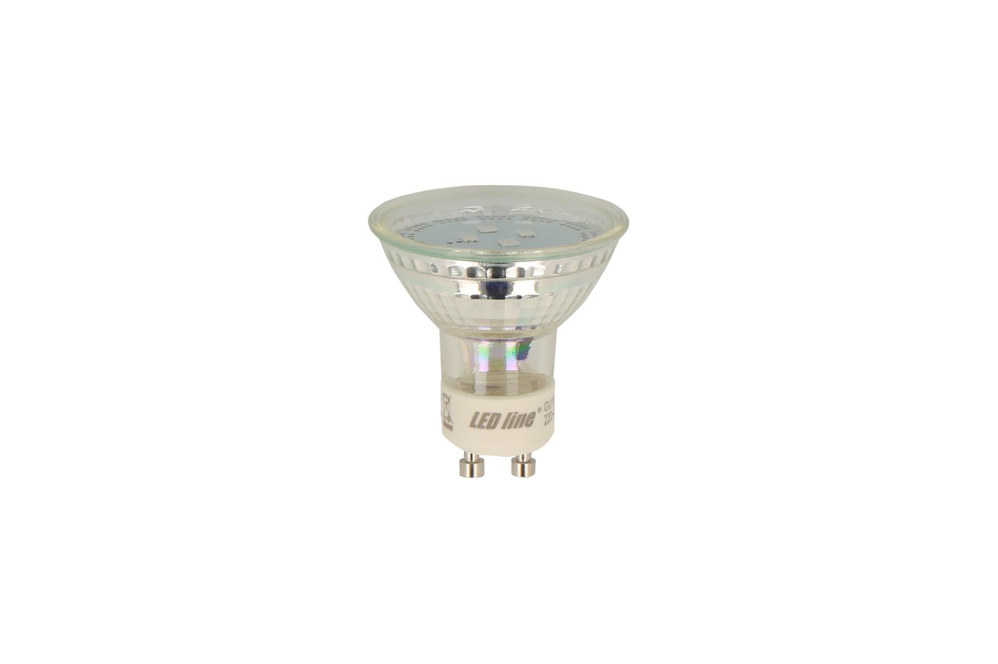 LED-Line LED-Leuchtmittel LED-line® LED GU10 1W Reflektor 20lm blau 120° Glas 220-260V, GU10, glas, blau von LED-Line