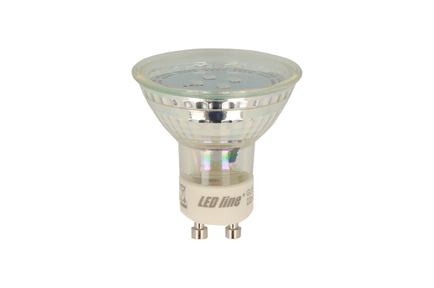 LED-Line LED-Leuchtmittel LED-line® LED GU10 1W Reflektor 60lm 120° Glas 220-260V Warmweiß 2700K, GU10, Warmweiß, Glas von LED-Line