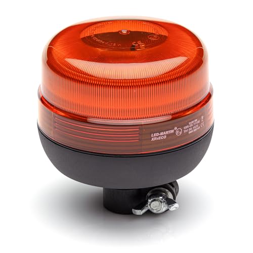Rundumleuchte - Rundumkennleuchte - Blitzleuchte - XR1 ECO - 12V/24V - gelb/orange - zum Aufstecken - für Rohrstütze - ECE-R65 & ECE-R10 - auf für Überbreite in Bayern geeignet - Einzel-/Doppelblitz Rundumleuchte - Rundumkennleuchte - Blitzleuchte - XR1 ECO - 12V/24V - gelb/orange - zum Aufstecken - für Rohrstütze - ECE-R65 & ECE-R10 - auf für Überbreite in Bayern geeignet - Einzel-/Doppelblitz von LED-MARTIN
