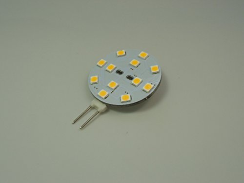 G4 LED Stiftsockel - 12x SMD 2835 – 239Lm - 2,2W(=20W) (Scheibe) – warm-weiß von LED-MAX