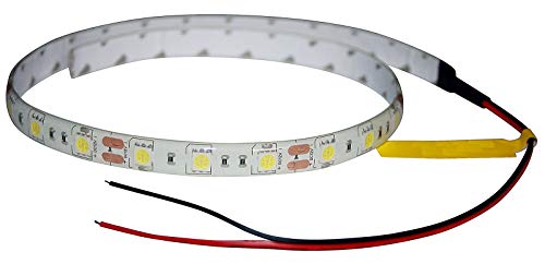 LED Stripe - weiß 30 cm / 50 cm SMD selbstklebend 12V Streifen Lichtstreifen Flexibel Lichtleiste Lichtband LED Leuchte (50cm) von LED-Mafia