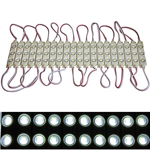 10x-100x LED Module +- Netzteil - kaltweiß 12`000K - 12V - 3x 5730 SMD Werbung (10x ohne Netzteil) von LED-Mafia