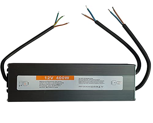 400W 230V AC 12V DC LED Stromversorgung Netzteil - Travo Trafo Transformator Wasserdicht IP 67 Stripe von LED-Mafia