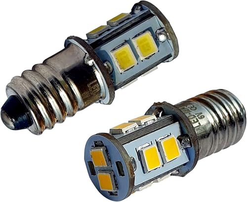 E10 LED 6V 10xSMD Lampe Birne Schraubsockel Weihnachtsstern Leuchtstern Faltstern Adventstern warmweiß 2600K (2) von LED-Mafia