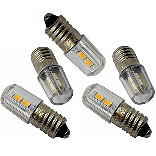 E10 LED 6V - Lampe Birne Schraubsockel Weihnachtsstern Leuchtstern Faltstern Adventstern (5, warmweiß) von LED-Mafia