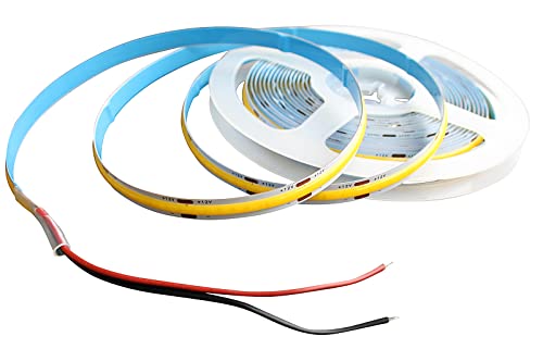 LED Cob Stripe 24V Streifen Leuchtstreifen selbstklebend warmweiß kaltweiß weiß (kaltweiß, 0,3m - m/22,99€) von LED-Mafia