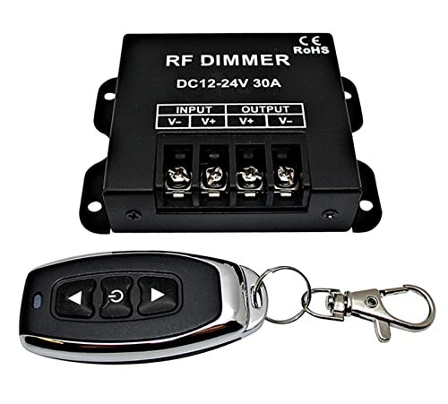 LED Fernbedienung Dimmer 12V 24V 30A 360W PWM Regler DC Metallgehäuse Kabel LED-Streifen 12 24 V von LED-Mafia