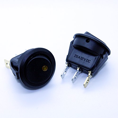 LED-Mafia® 1X Wippschalter 12V beleuchtet Kippschalter (1X gelb) von LED-Mafia