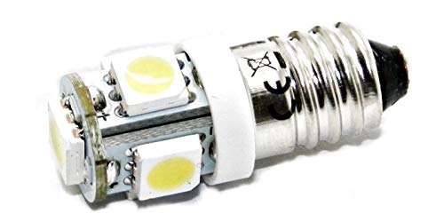 LED-Mafia® 1x E10 Schraubsockel -6 Volt - LED SMD E10 6V (1X blau) von LED-Mafia