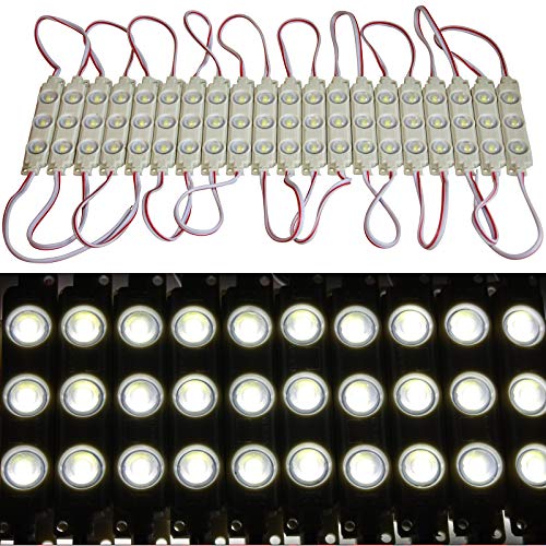 LED-Mafia 20x Injektion Module Modul 1,5W SMD LED Chip IP 65 Beleuchtung Werbetechnik Schaukästen (neutralweiß 6000-6500K) von LED-Mafia