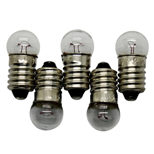 LED-Mafia 2x 5x 10x E10 3V 3,8V Birne Glühbirne Kugellampe Lampe Schraubsockel Glühlampe (5) von LED-Mafia