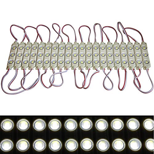 LED Module +- Netzteil - Tageslicht weiß 6500K - 12V - 3x 5730 SMD (10x ohne Netzteil) von LED-Mafia