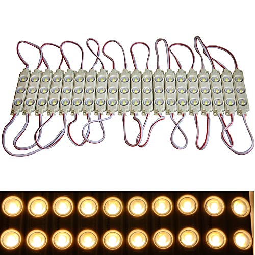 LED Module +- Netzteil - warmweiß 3000K - 12V - 3x 5730 SMD Chip Injektion Licht (20x ohne Netzteil) von LED-Mafia