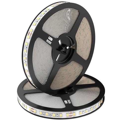 LED Nord LED Strip 5m warmweiß selbstklebend dimmbar kürzbar - WW LED Streifen warmweiss 24v - LED Band ohne Kabel ohne Trafo - LED Stripes TV Fernseher Küche von LED Nord