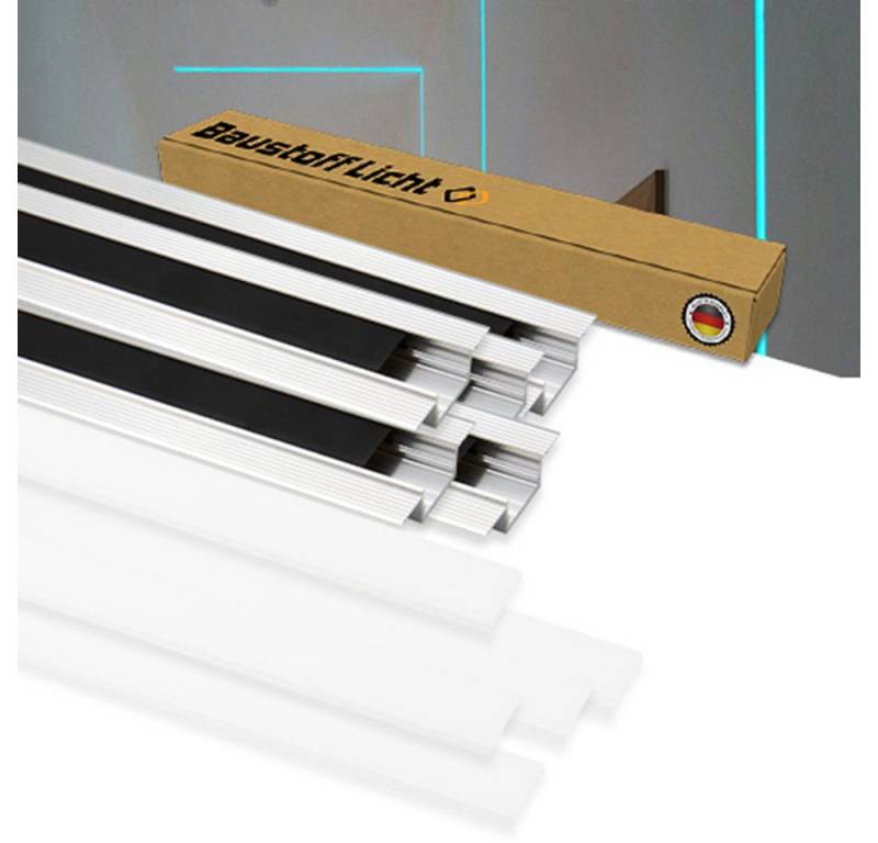 LED Profilelement Profil LED-Trockenbauprofil 26-F Set mit LED-Abdeckung und Schutzabdeckung (1258.05, 15-St., 5 x LED-Trockenbauprofil 26-F + LED-Abdeckung opal + Schutzabdeckung) von LED Profilelement
