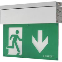 B-Safety LED-Rettungsleuchte Premium, Wandmontage, Schutzklasse I, IP 40 von B-Safety