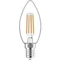 LED Filament Leuchtmittel Kerze C35 E14 4,5W 470lm 2700K klar 330° von LED'S LIGHT
