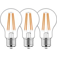 LED Filament Leuchtmittel Klassisch A60 E27 7W 806lm 2700K klar 330° 3er-Pack von LED'S LIGHT