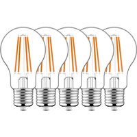 LED Filament Leuchtmittel Klassisch A60 E27 7W 806lm 2700K klar 330° 5er-Pack von LED'S LIGHT