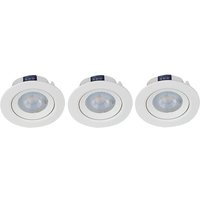 LED's light Spots 3 Stk, 5W, 2700K, 360lm, Weiß - dimmbar - 82 x 42 mm von LED'S LIGHT
