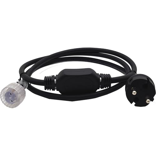 LED'S WORK Anschlussleitung mit Stecker IP65 für den Innen- und Außenbereich - passend zu Led Lichtschlauch von LED's work
