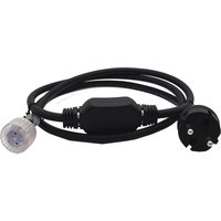 Led's Work - Anschlussleitung mit Stecker IP65 für den Innen- und Außenbereich - passend zu Led Lichtschlauch von LED'S WORK