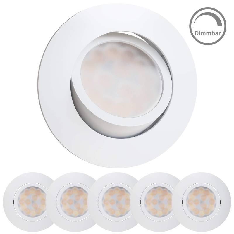 DTM3-DBTM-IBD744W von LED Spot Dimmbar Schwenkbar Weiß-Matt I DT-Serie