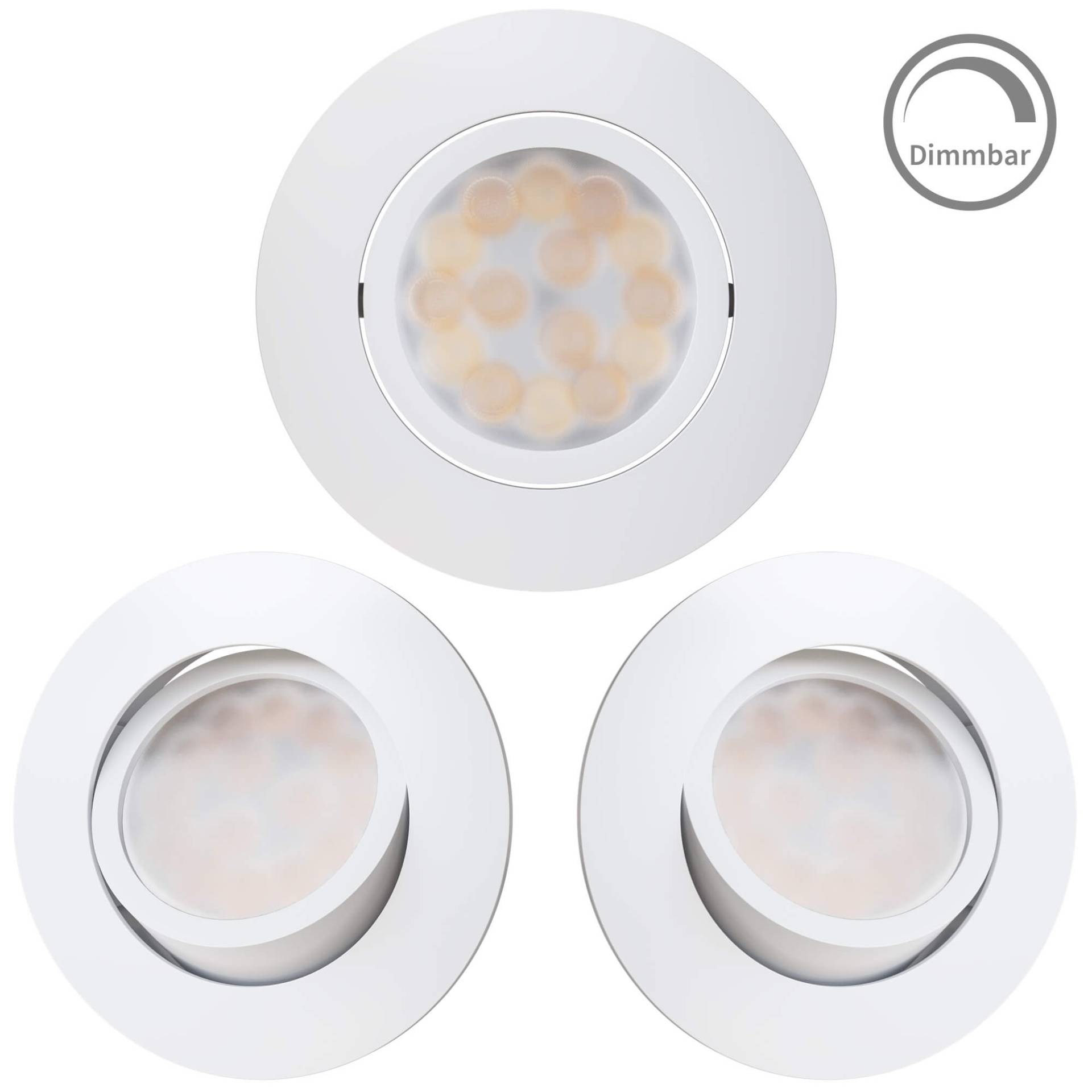 DTM6-DBTM-IBD744W von LED Spot Dimmbar Schwenkbar Weiß-Matt I DT-Serie