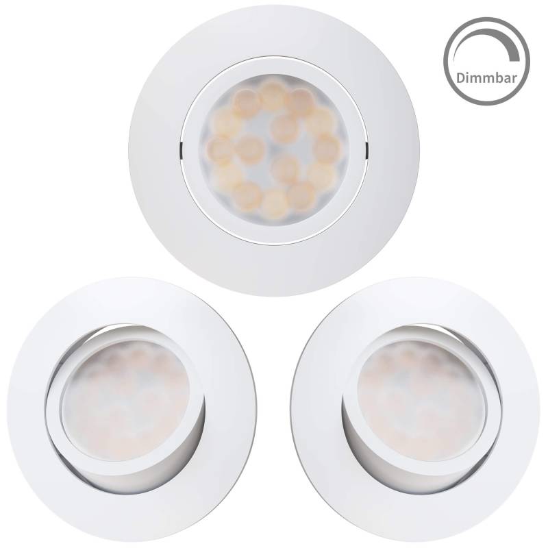 DTM6-DBTM-IBD744W von LED Spot Dimmbar Schwenkbar Weiß-Matt I DT-Serie