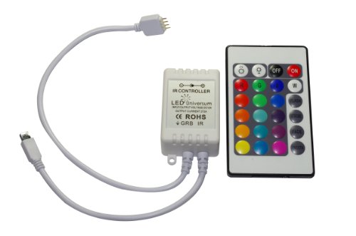 24 Tasten IR Fernbedienung Controller für RGB LED Streifen von LED Universum