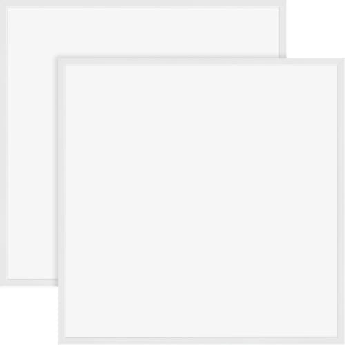 2x LED Panel rahmenlos 62x62cm 40W 6500K tageslichtweiß 4000lm 100 Lumen/Watt flimmerfrei UGR<22 Einbau Rasterleuchte Einlegeleuchte Deckenleuchte Odenwalddecke OWA 620x620x35mm von LED Universum
