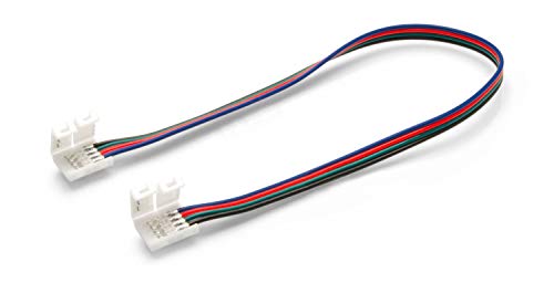 3er Set: 4 pol Verbinder mit Klippbefestigung | Schnellverbinder für RGB LED Streifen Stripes (30cm) von LED Universum