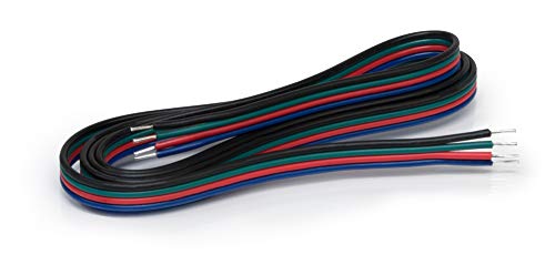 4 Pol Kabel 4x0,6mm Verlängerung für RGB LED Streifen 2m von LED Universum