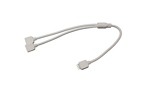 4 Pol LED Verteiler 1-zu-2 | 1 x Input-Stecker - 2 x Outputs (Buchse) | für RGB LED Streifen von LED Universum
