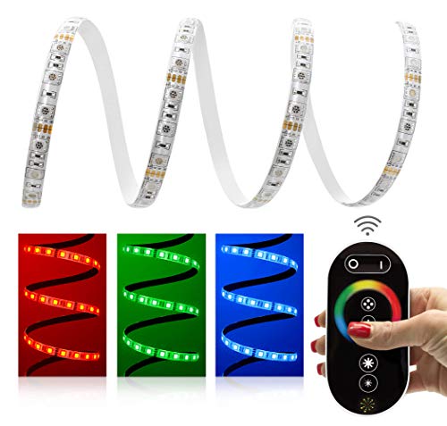 Comfort 12V LED Streifen IP65 RGB 60 LED/m 5050 Funk-SET & Netzteil 5m von LED Universum