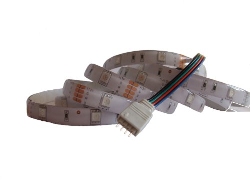 6 Meter RGB LED Strip Stripe Streifen Leiste Band (30LED/m, IP65) - Anschluss 4 pol Stecker von LED Universum