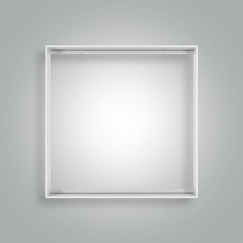 Aufbaurahmen für Back-Lit LED Panel 62x62cm weiß L625xB625xH68mm (Schraubverbindung) von LED Universum