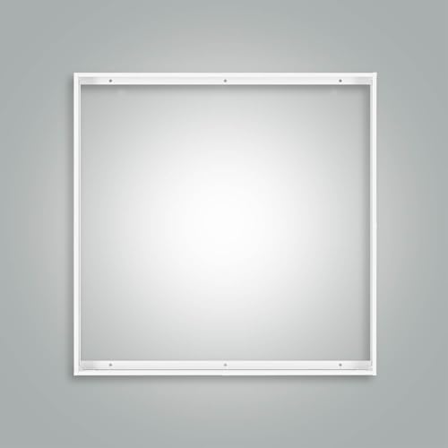 Aluminium Aufbaurahmen weiß für LED Panel 60x60cm Rasterleuchte Einlegeleuchte Deckenleuchte L600xB600xH43mm von LED Universum