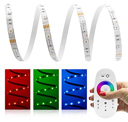 Classic 12V LED Streifen IP20 RGB 30 LED/m 5050 2,4 GHz Funk-SET & Netzteil 14m von LED Universum