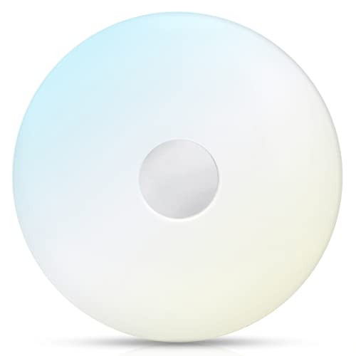 LED Deckenleuchte rund weiß 18W CCT 3000-6500K 1300lm Ø340x80mm SmartHome App Android iOS WiFi/WLAN Google Assistant® Amazon Alexa® von LED Universum