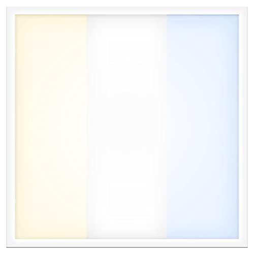 LED Panel 62x62cm 40W 3CCT warm-/neutral-/tageslichtweiß 3000/4000/6500K 5300lm 130 Lumen/Watt flimmerfrei Einbau Rasterleuchte Einlegeleuchte Deckenleuchte Odenwalddecke OWA 620x620x27mm von LED Universum