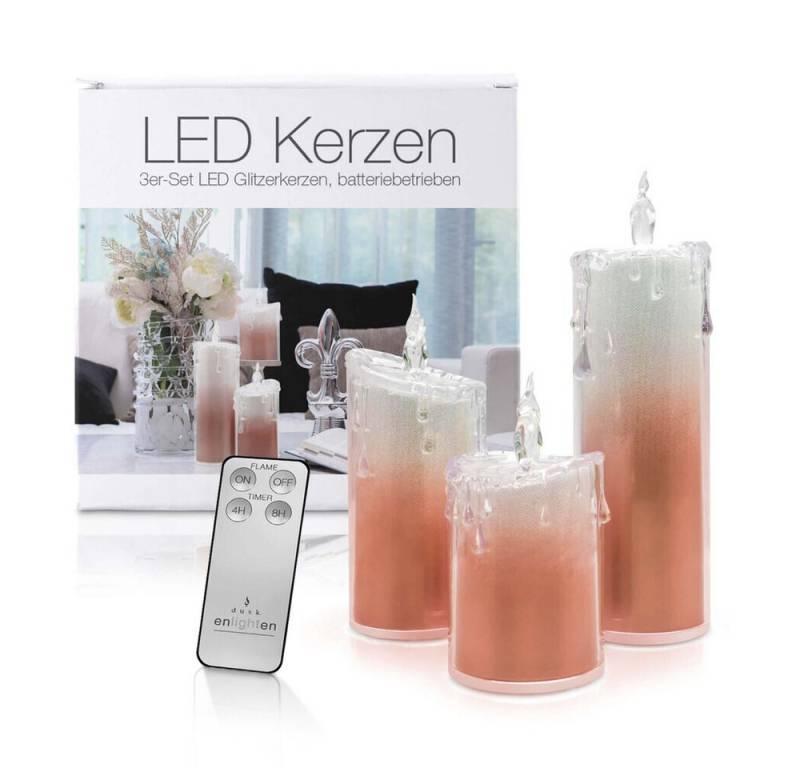 LED Universum LED-Kerze 3x Liza" Acryl, rot, Kerze, batteriebetrieben, IP20 (ja)" von LED Universum