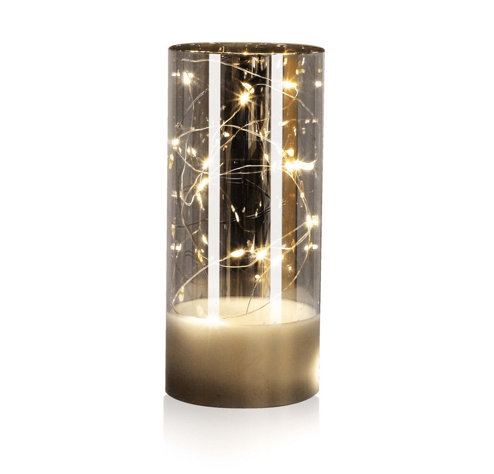 LED Universum LED-Kerze "Kassiopeia" silber, Kerze, batteriebetrieben, IP20 LED Universum LED-Kerze "Kassiopeia" silber, Kerze, batteriebetrieben, IP20 von LED Universum
