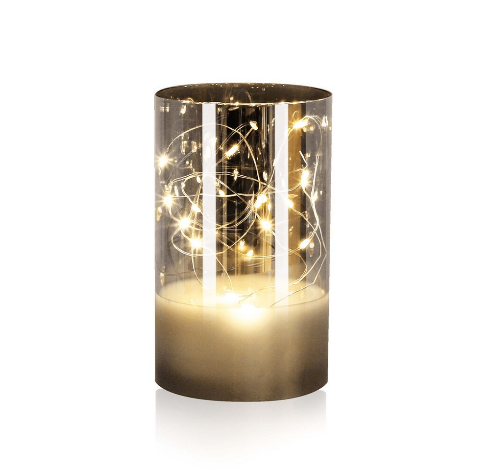 LED Universum LED-Kerze "Kassiopeia" silber, Kerze, batteriebetrieben, IP20 LED Universum LED-Kerze "Kassiopeia" silber, Kerze, batteriebetrieben, IP20 von LED Universum