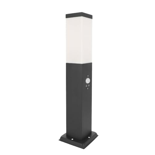 LED Universum - LED Wegeleuchte FREDDY 50cm Anthrazit mit Bewegungsmelder Außenleuchte Stehleuchte Sockelleuchte Pollerleuchte für Garten, Einfahrten und Wege IP44 E27 Fassung von LED Universum