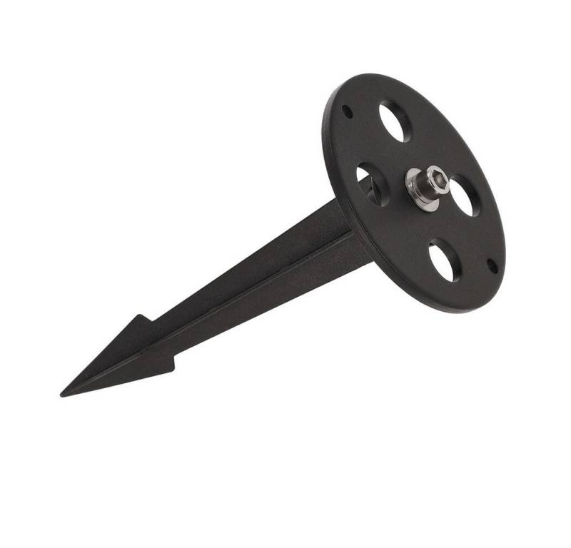 LED Universum Montagezubehör Erdspieß Edelstahl, schwarz, rund, ø110mm von LED Universum