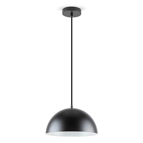 LED Universum Pendelleuchte Jada Schwarz Ø30cm x 125cm, E27 Fassung, max. 40W, Hängelampe, Hängeleuchte, Deckenlampe, Wohnzimmerleuchte, Kinderzimmerlampe, Metall von LED Universum