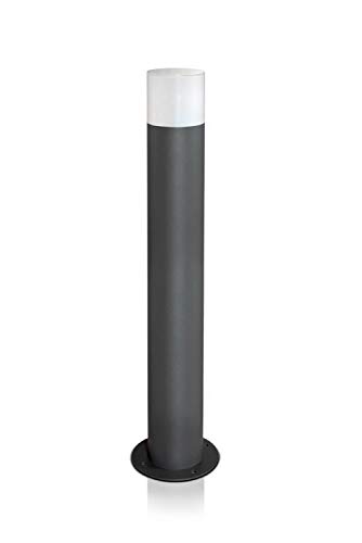 LED Universum Wegeleuchte Höhe 60cm rund anthrazit IP44 inklusive Leuchtmittel E27 austauschbar | Gartenlampe Pollerleuchte Außenstehleuchte Sockelleuchte Wegbeleuchtung Terrasse von LED Universum