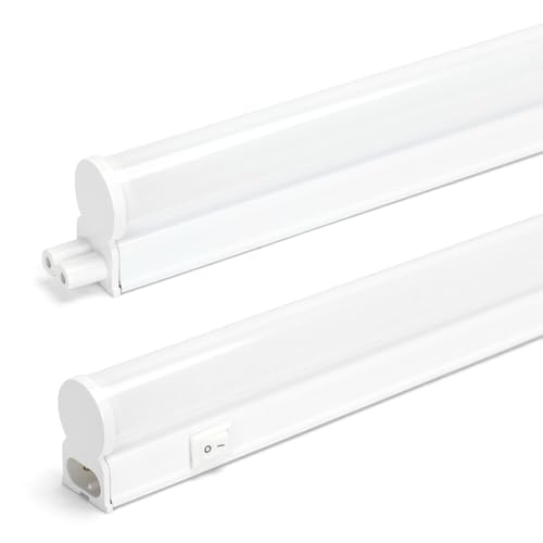 LED Unterbauleuchte Lichtleiste 150cm neutralweiß 4000K 2640lm flimmerfrei blendfrei mit An/Aus-Schalter, 60cm Netzkabel mit Euro-Stecker & Montagezubehör L1478xB23xH34mm von LED Universum